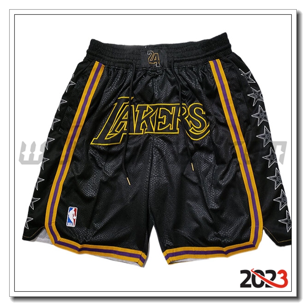 Pantalonicinis NBA Los Angeles Lakers 2023/24 Nero -04