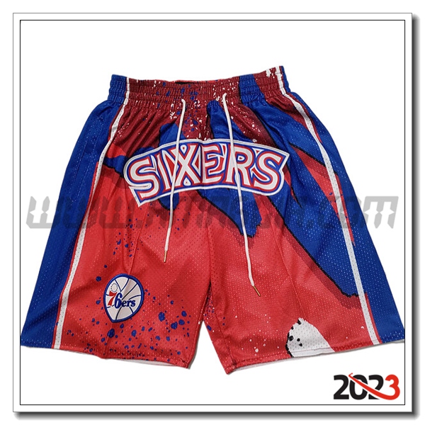 Pantalonicinis NBA Philadelphia 76ers 2023/24 Rosso/Blu