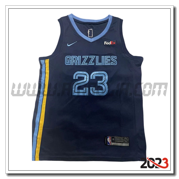 Maglia Memphis Grizzlies (Rosa #23) 2023/24 Blu Scuro