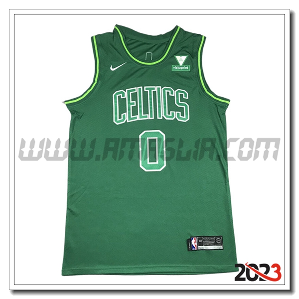 Maglia Boston Celtics (TATUM #0) 2023/24 Verde -02