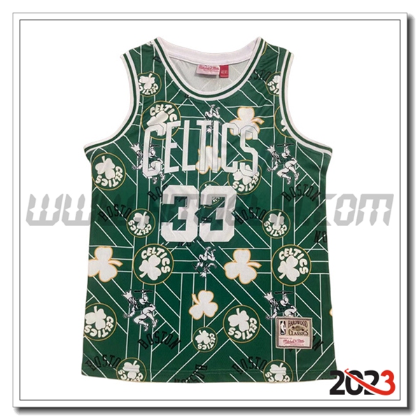 Maglia Boston Celtics (BIRD #33) 2023/24 Verde/Bianco