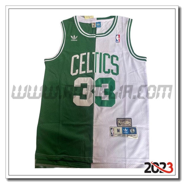 Maglia Boston Celtics (BIRD #33) 2023/24 Bianco/Verde -02