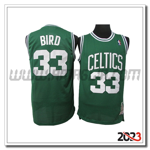 Maglia Boston Celtics (BIRD #33) 2023/24 Verde -03