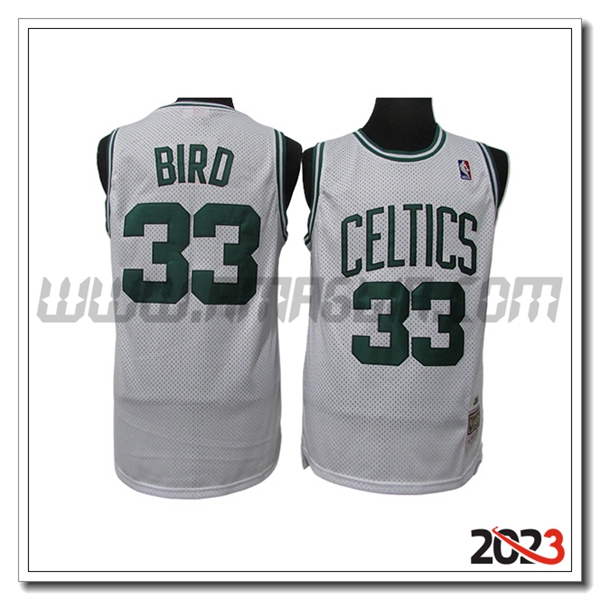 Maglia Boston Celtics (BIRD #33) 2023/24 Bianco -02