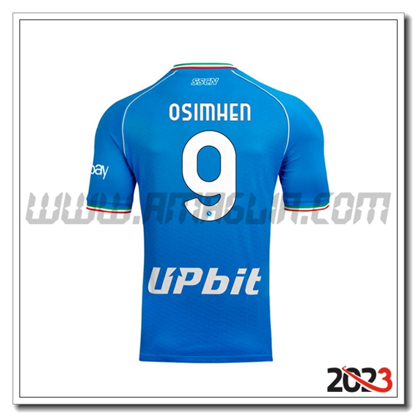 Prima Maglia Calcio SSC Napoli OSIMHEN #9 2023 2024