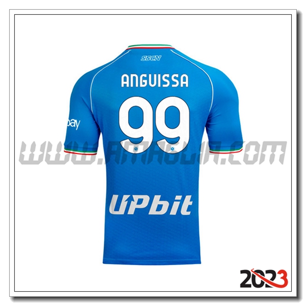 Prima Maglia Calcio SSC Napoli ANGUISSA #99 2023 2024