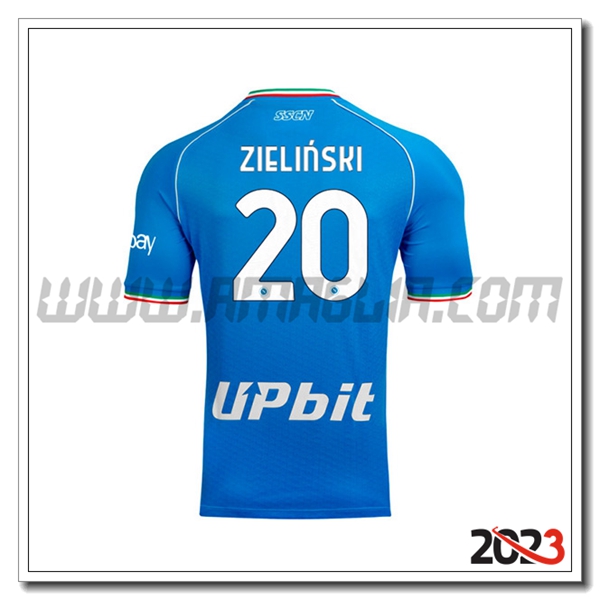 Prima Maglia Calcio SSC Napoli ZIELINSKI #20 2023 2024