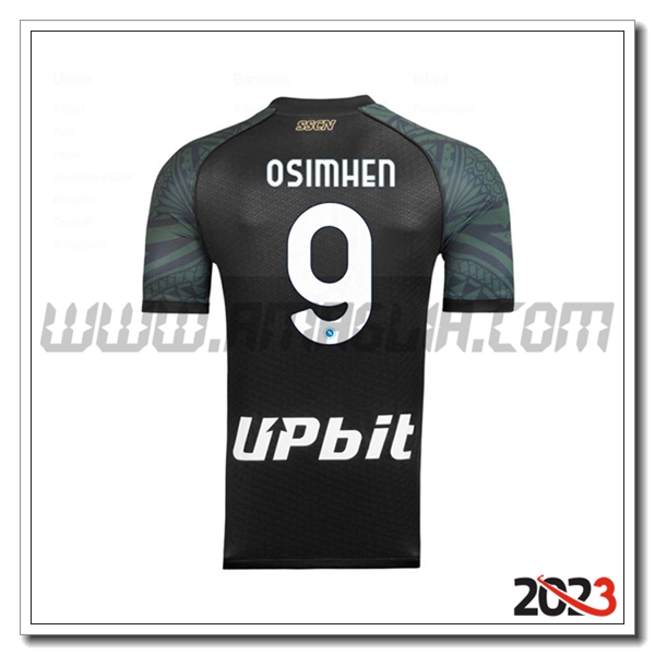 Terza Maglia Calcio SSC Napoli OSIMHEN #9 2023 2024