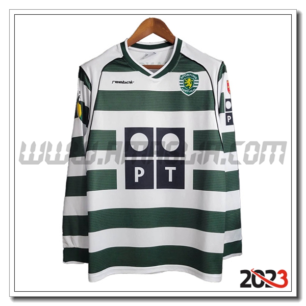 Prima Maglia Retro Sporting Manica lunga 2001/2003