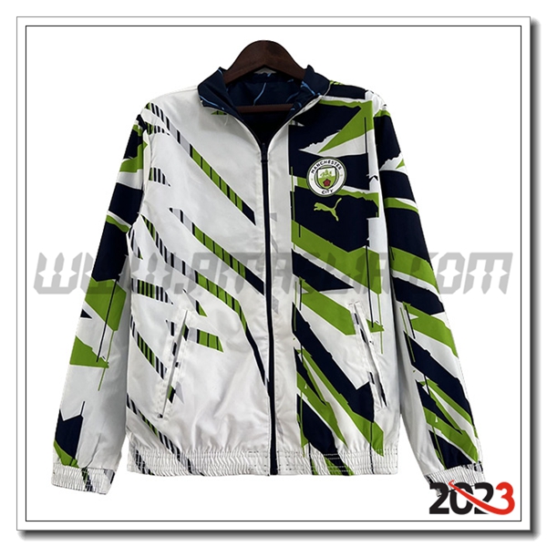 Giacca A Vento Manchester City Bianco 2023 2024