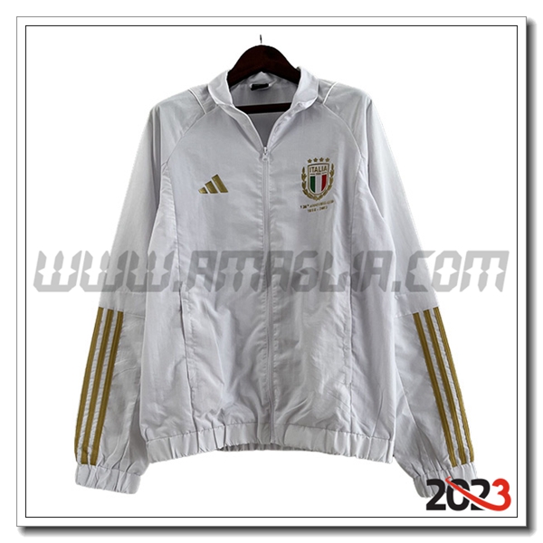 Giacca A Vento Italia Bianco 2023 2024 -03