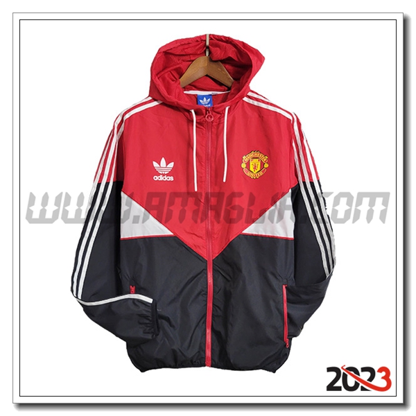 Giacca A Vento Manchester United Rosso/Nero 2023 2024