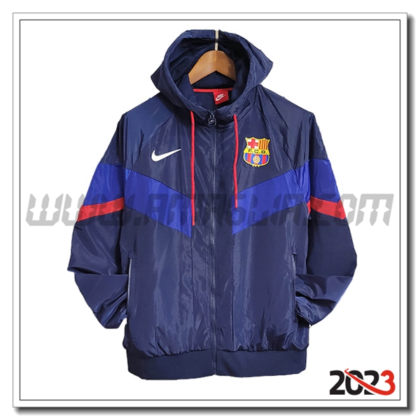 Giacca A Vento FC Barcellona blu marina 2023 2024