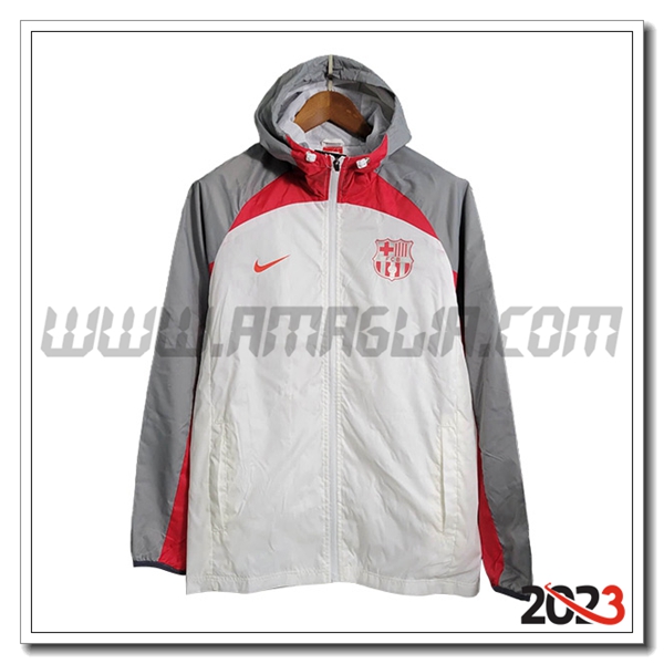 Giacca A Vento FC Barcellona Bianco 2023 2024