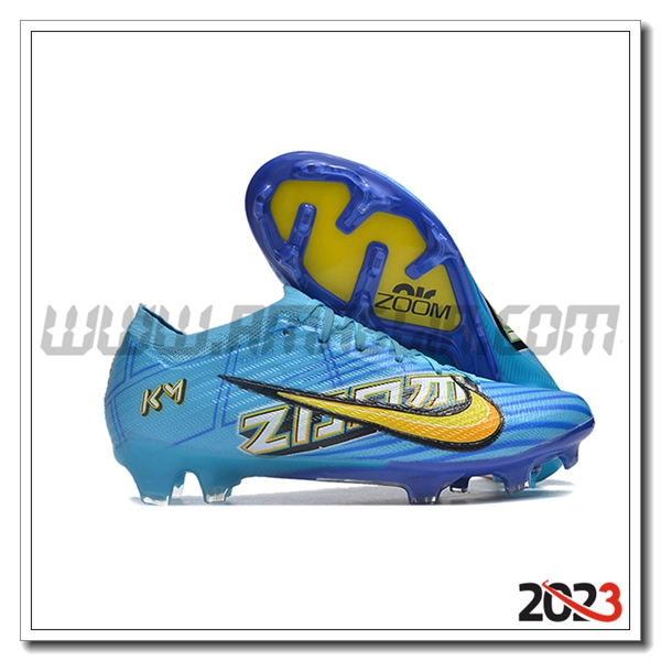 Nike Scarpe Da Calcio AIR Zoom Mercurial Vapor 15 Elite XXV KM FG Blu -02