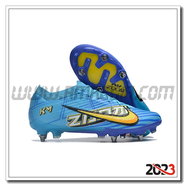 Nike Scarpe Da Calcio Air Zoom Mercurial Vapor XV Elite SG Blu/Giallo -02