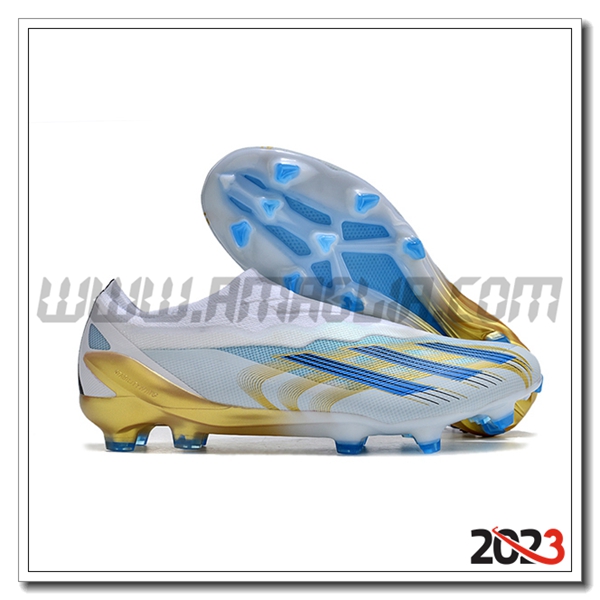 Adidas Scarpe Da Calcio X CRAZYFAST.1 LL FG Bianco/Blu/Giallo