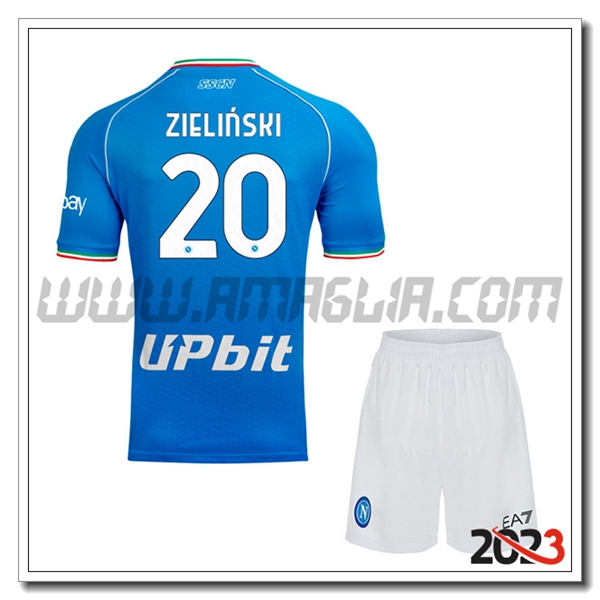 Kit Maglia SSC Napoli Bambino ZIELINSKI #20 Prima 2023 2024