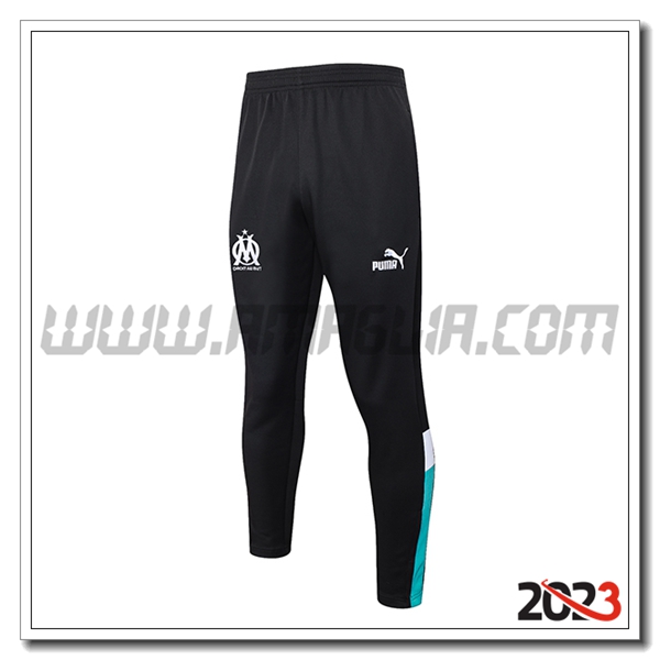 Pantaloni Allenamento Marsiglia Nero 2023 2024 -03