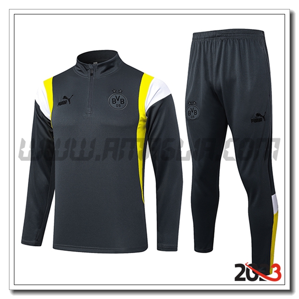 Tuta Allenamento Dortmund Grigio 2023 2024 -02