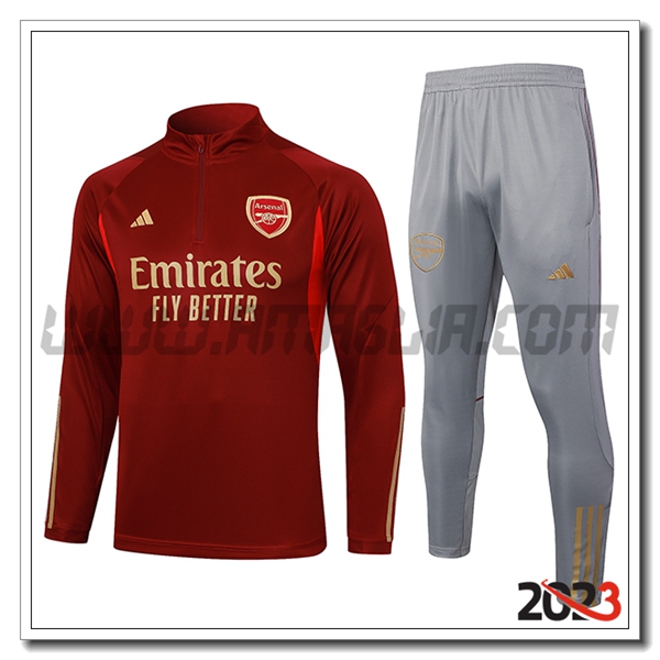 Tuta Allenamento Arsenal Rosso 2023 2024 -05