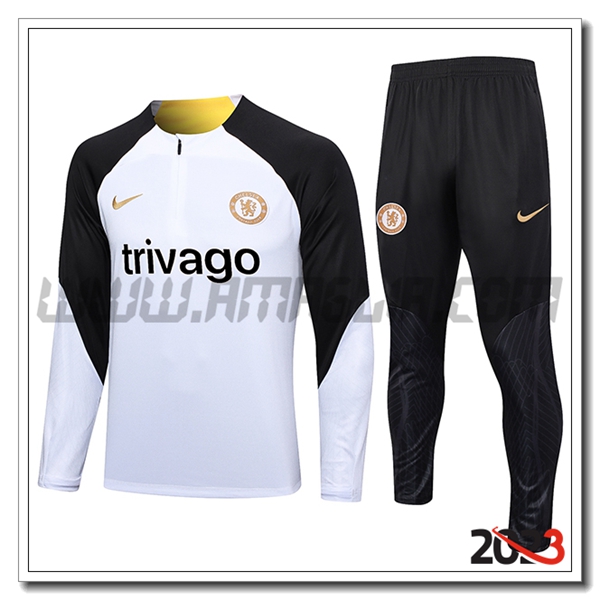 Tuta Allenamento FC Chelsea Bianco 2023 2024 -03