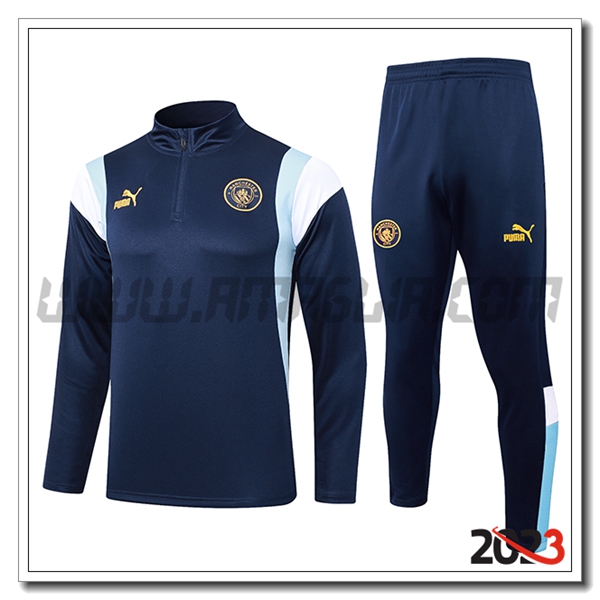 Tuta Allenamento Manchester City blu marina 2023 2024 -03