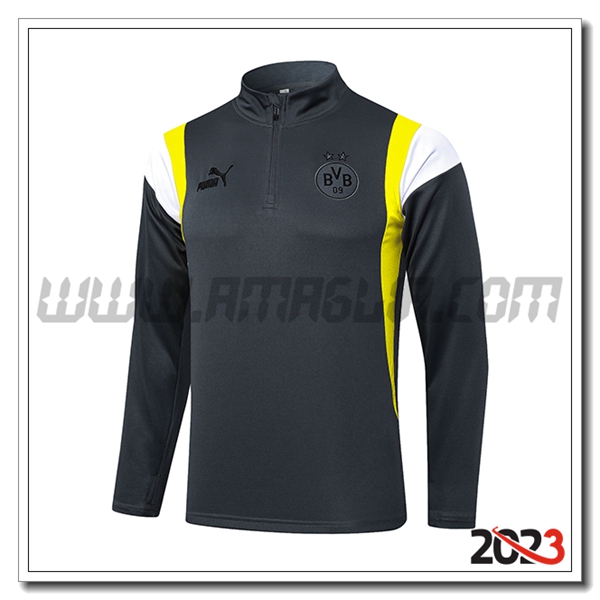 Felpa Allenamento Dortmund Grigio 2023 2024 -02