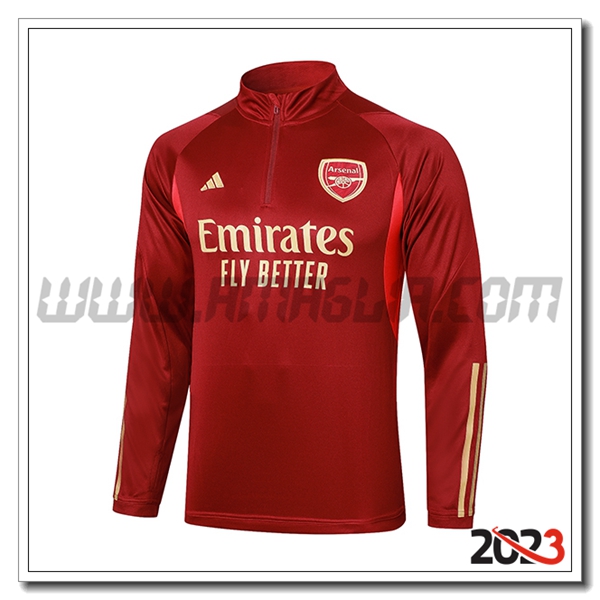 Felpa Allenamento Arsenal Rosso 2023 2024 -04
