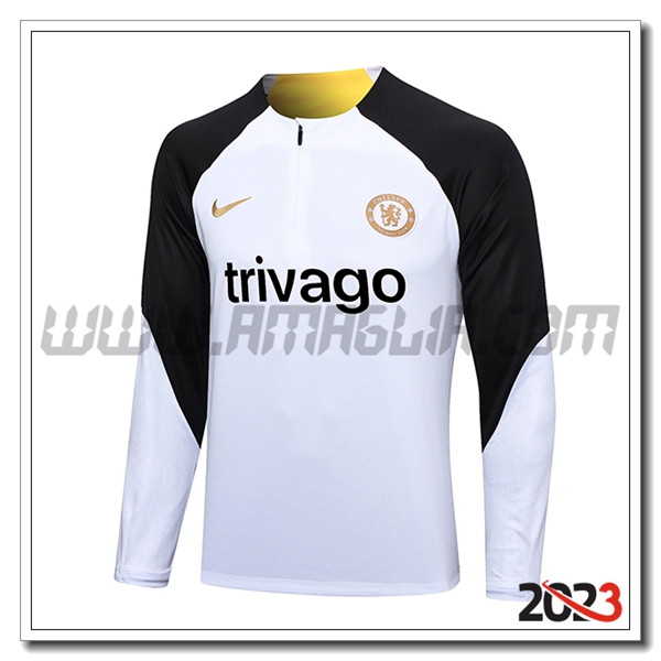 Felpa Allenamento FC Chelsea Bianco 2023 2024 -02