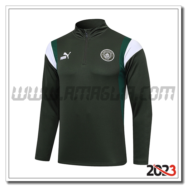 Felpa Allenamento Manchester City Verde 2023 2024