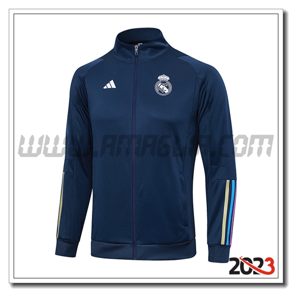 Giacca Calcio Real Madrid blu marina 2023 2024 -02