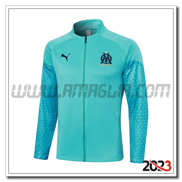 Giacca Calcio Marsiglia Azzurro 2023 2024