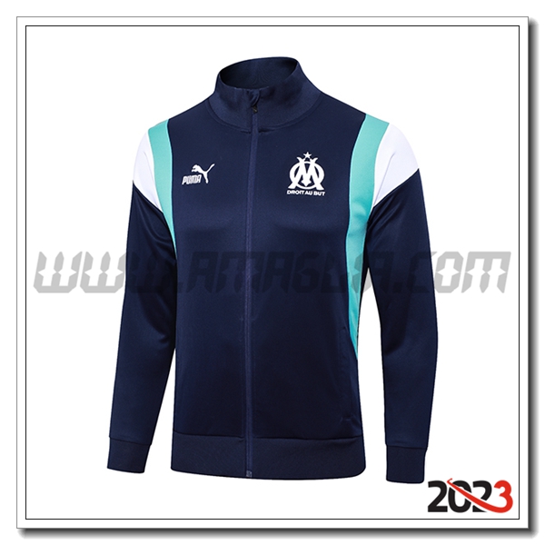 Giacca Calcio Marsiglia blu marina 2023 2024