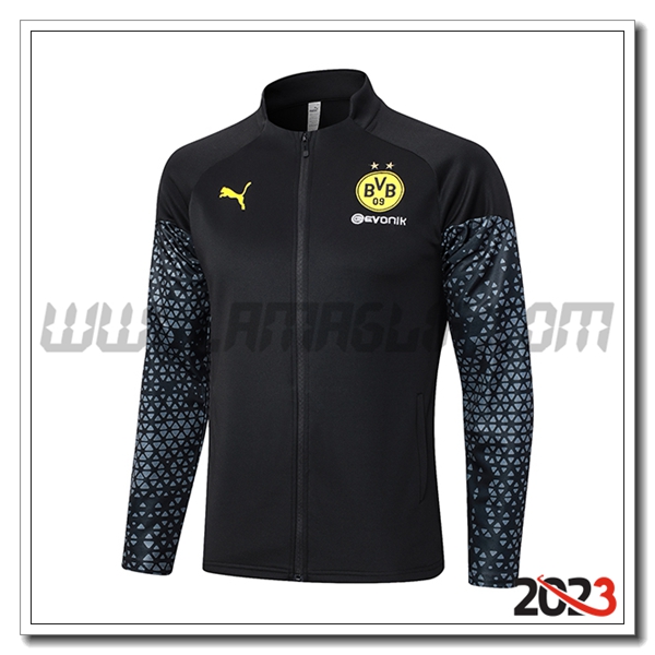 Giacca Calcio Dortmund Nero 2023 2024 -03