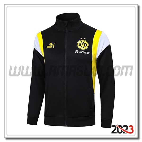 Giacca Calcio Dortmund Nero 2023 2024 -02