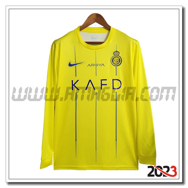 Prima Maglia Calcio Al-Nassr Manica lunga 2023 2024
