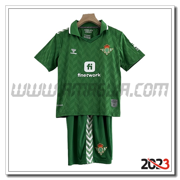 Kit Maglia Real Betis Bambino Seconda 2023 2024