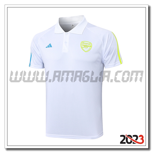 Maglia Polo Arsenal Bianco 2023 2024