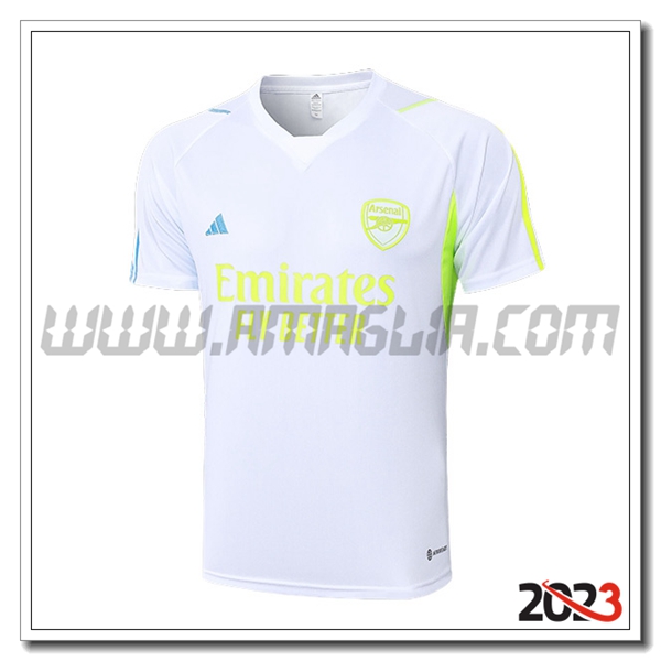 T Shirt Allenamento Arsenal Bianco 2023 2024 -03