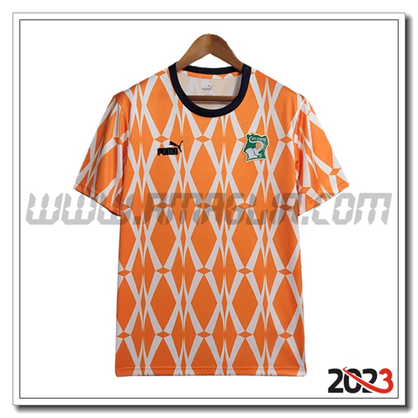 T Shirt Allenamento Costa d'Avorio Arancia 2023 2024