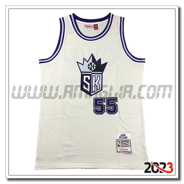 Maglia New Sacramento Kings (WILLIAMS #55) 2023/24 Bianco