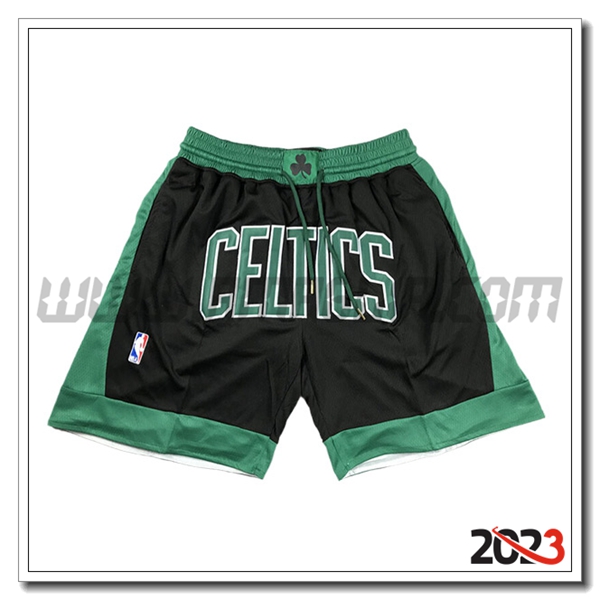 Pantaloncini NBA Boston Celtics 2023/24 Nero/Verde