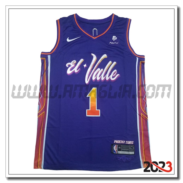 Maglia Phoenix Suns (BOOKER #1) 2023/24 viola -02