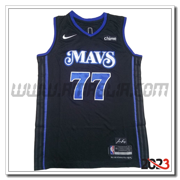 Maglia Dallas Mavericks (DONCIC #77) 2023/24 Blu Scuro