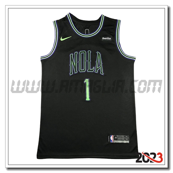 Maglia New Orleans Pelicans (WILLIAMSON #1) 2023/24 Nero