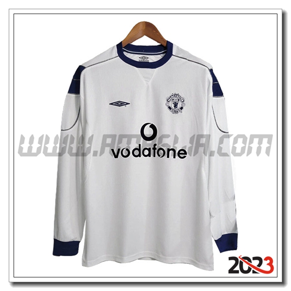 Seconda Maglia Retro Manchester United Manica lunga 1999/2000