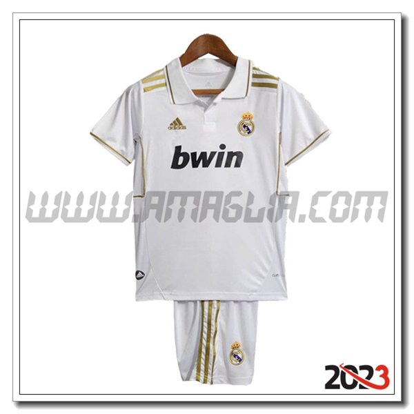 Maglia Retro Real Madrid Bambino Prima 2011/2012