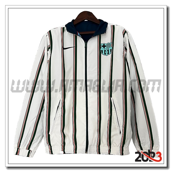 Giacca A Vento FC Barcellona Bianco 2023 2024 -02