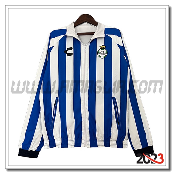 Giacca A Vento Santos Laguna Blu/Bianco 2023 2024